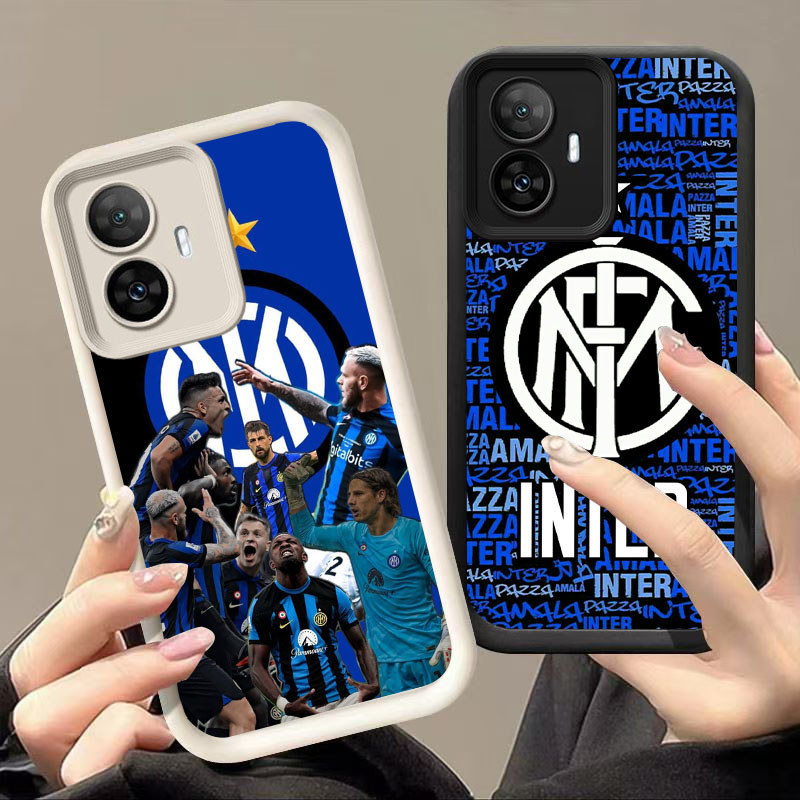 TP-16 Milan-Inter Silikon Casing untuk OPPO Reno Narzo 10 C67 C55 F25 N55 13F 11F 11 Pro 5G Realme 4