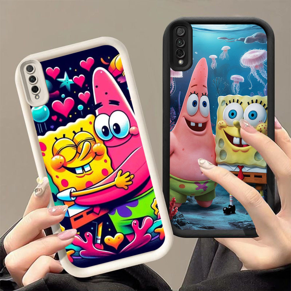 JP-71 Patrick Star Casing silikon lembut anti guncangan Samsung M02 A02 A50 A30s A50s Core A03 A7 20