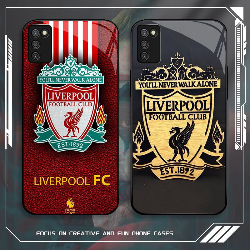 JP-34 FC Liverpool Case KACA Soft Edge Untuk Samsung 166mm M02S A51 A03S A71 A02S 164mm