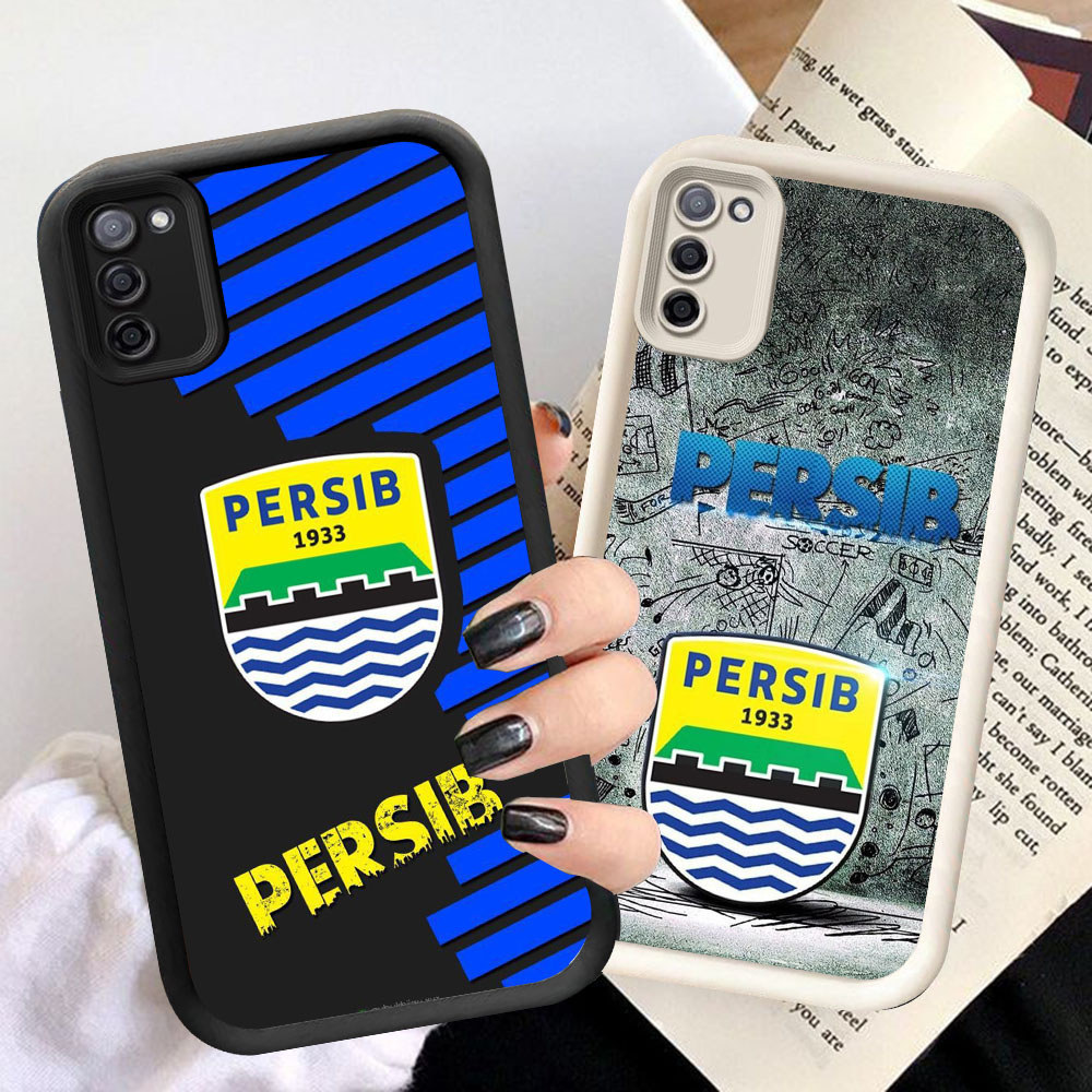 HR-26 Persib Bandung Shockproof Casing untuk Samsung A03S A31 M21 A71 M02S A51 F02S M30S A02S S20 FE