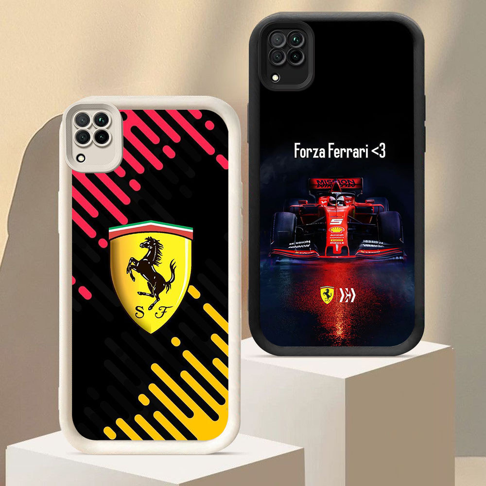 KD-11 Ferrari F1 Luxury Casing untuk Samsung A12 A22 J2 J4 J7 Pro Plus Prime