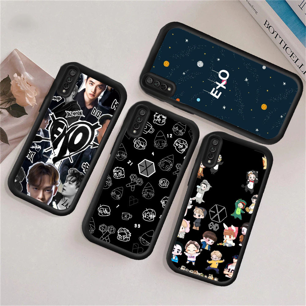KU32 EXO Hp Plating Casing untuk Samsung A30s A02 A03 A14 A12 A53 A32 A04s Core A33 A23 A7 A22 A13 A