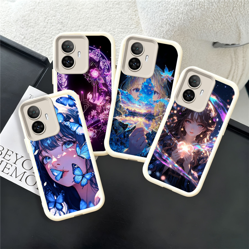 XB5 anime girl Hp Plating Casing untuk OPPO Note A3X 60 8 C65 12 GT 7I 6 C63 Pro 5G TPU material