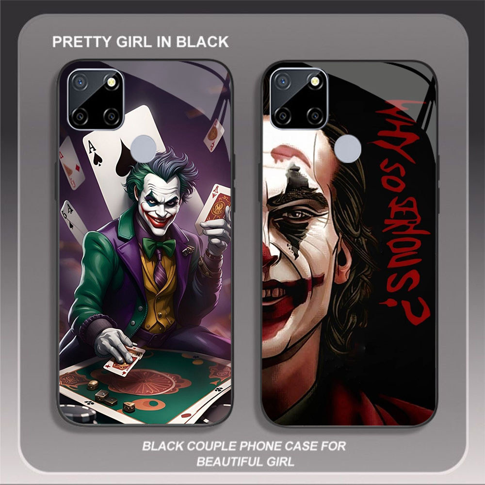JP-49 JOKER Case KACA Soft Edge Untuk OPPO Realme Narzo C21Y A15S 20 C25S A15 C25 C21 C12 C25Y 30A C