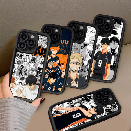 KU39 Haikyuu Anime Hp Plating Casing untuk OPPO Reno Narzo A18 A60 A58 F25 A17 N55 11F A98 11 C55 F1