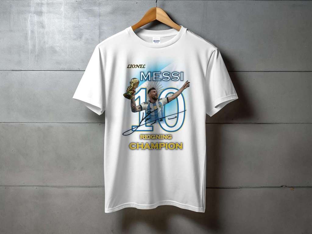 Kaos Lionel Messi, Ikon Sepak Bola Argentina Yang Legendaris, Hadiah Untuk Penggemar Sepak Bola, Jer