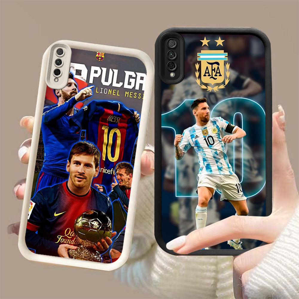 JP-41 Football star Messi Casing silikon lembut anti guncangan Samsung M02 A02 A50 A30s A50s Core A0