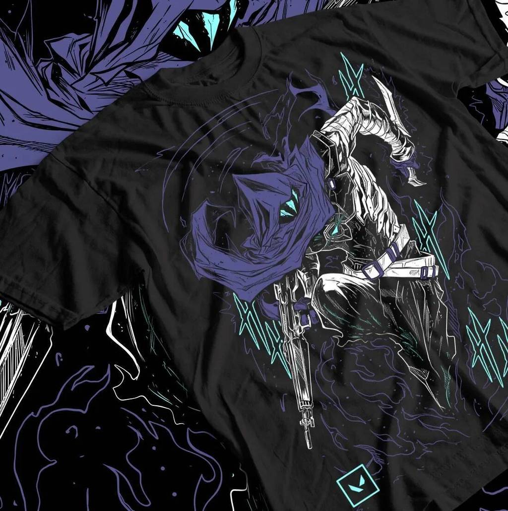 Kaos Omen Valorant Unisex, Kaos Valorant, Kaos Hadiah