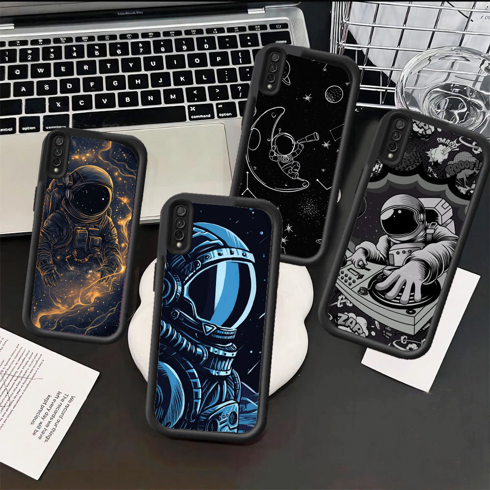 XA8 astronaut Hp Plating Casing untuk Tecno ITEL Infinix Spark Pova POP Zero Smart Note Ram2 P55 6 4