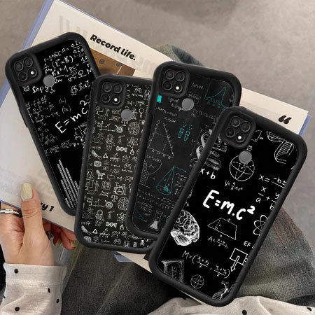 KU64 Mathematics and Chemistry Hp Plating Casing untuk Realme Reno Narzo A16E A93 C11 C20 C15 C12 A1