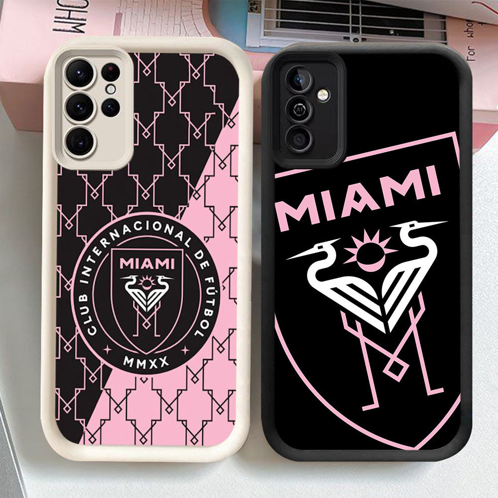 TK-15 Inter Miami Shockproof Casing untuk Samsung A55 A54 M15 S25 S24 S21 FE Ultra