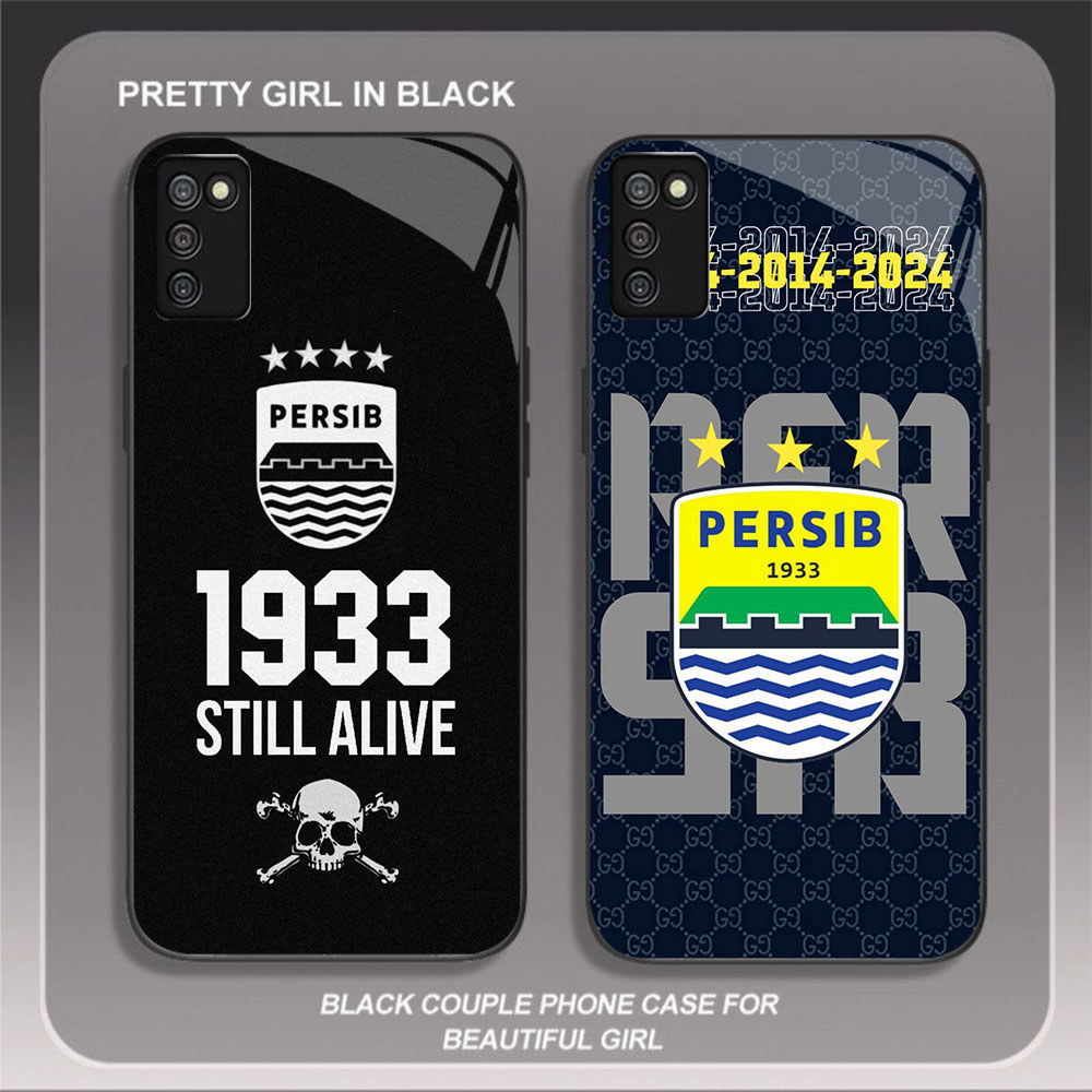 JP-4 Bandung Persib Case KACA Soft Edge Untuk Samsung 166mm M02S A51 A03S A71 A02S 164mm