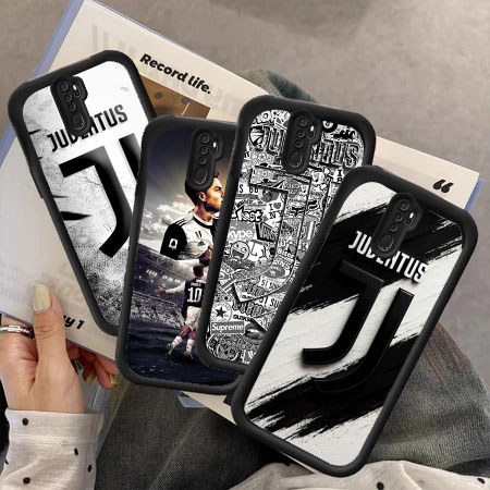 KU50 Juventus Hp Plating Casing untuk OPPO Reno A1K A9 C2 F11 A12s C2s A12E 2 2F A12 F7 2Z A7 F9 A5 