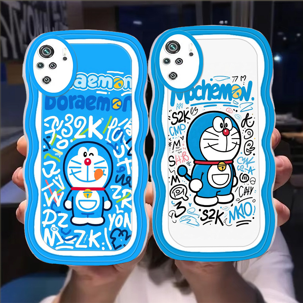 S-17 Doraemon Casing untuk Xiaomi Redmi Note 10C 10S 10 Pro Max 5G transparan TPU
