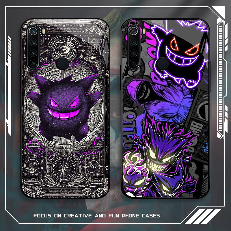 JP-88 X Pokemon Case KACA Soft Edge Untuk Redmi Note 9 8A 8 10 Pro Lite