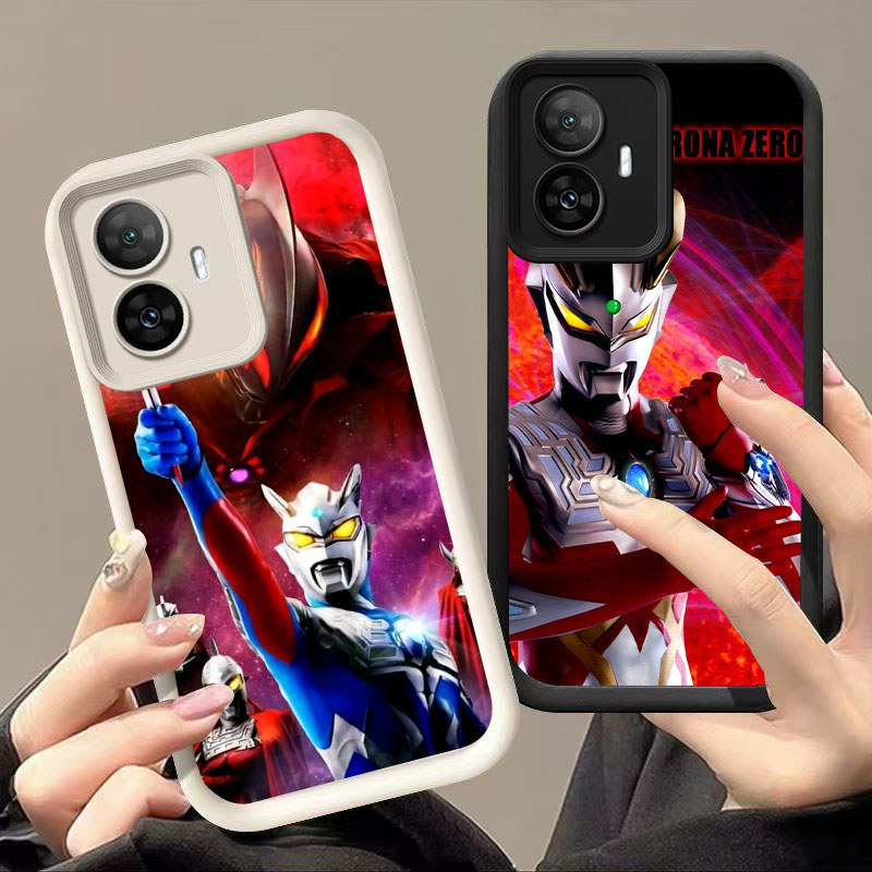 TP-27 Ultraman Silikon Casing untuk OPPO Reno Narzo 10 C67 C55 F25 N55 13F 11F 11 Pro 5G Realme 4G