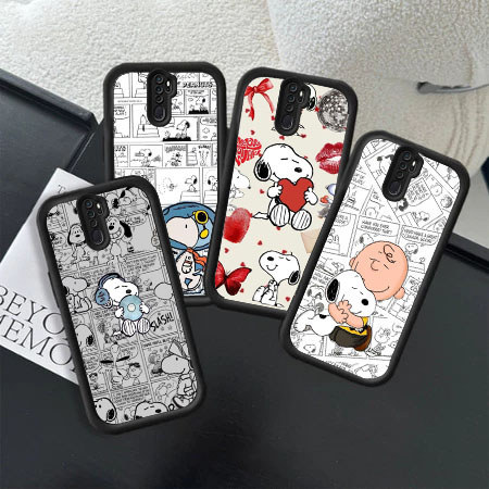 KU57 Love Snoopy Hp Plating Casing untuk OPPO Reno A1K A9 C2 F11 A12s C2s A12E 2 2F A12 F7 2Z A7 F9 