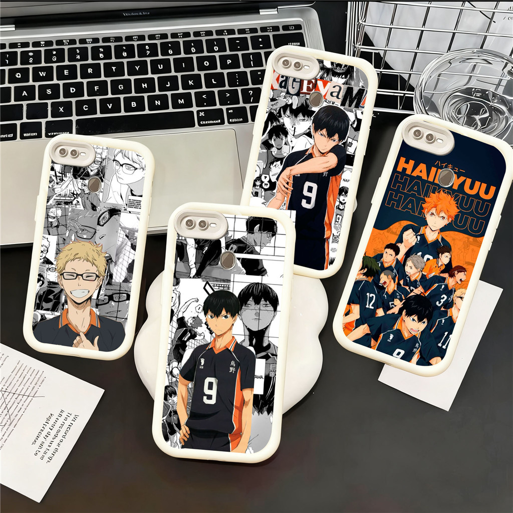 KU39 Haikyuu Anime Hp Plating Casing untuk OPPO Reno Narzo F15 A17 A18 F25 3 10 11F A78 A60 11 A17K 