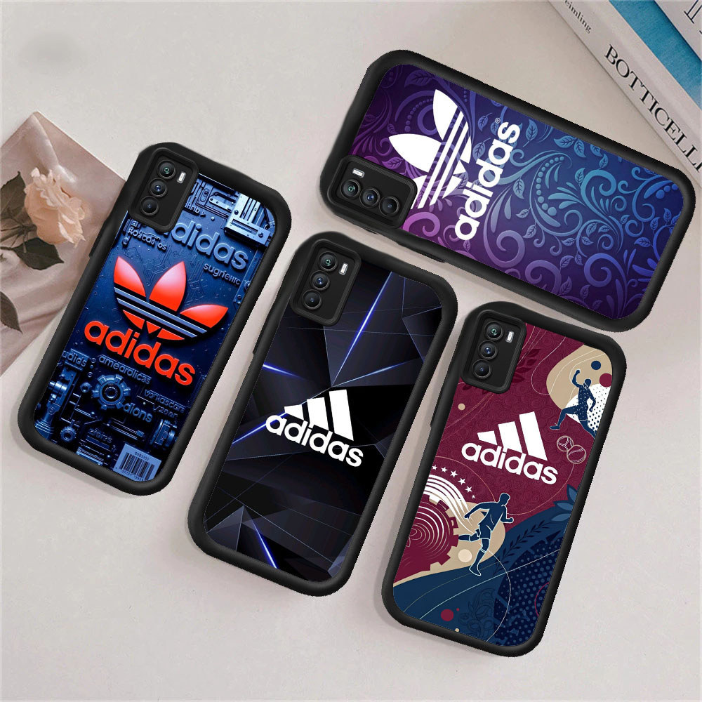 XC1 A-adidas Hp Plating Casing untuk OPPO A31 A15s A12s A18 A17K A12 A17 A15 A16E A33 A16s A12E A16K