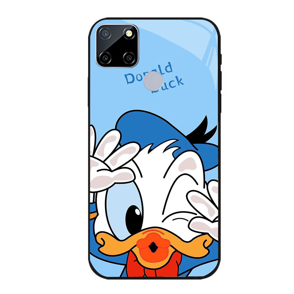 JP-25 Donald Duck Case KACA Soft Edge Untuk OPPO Realme Narzo C21Y A15S 20 C25S A15 C25 C21 C12 C25Y