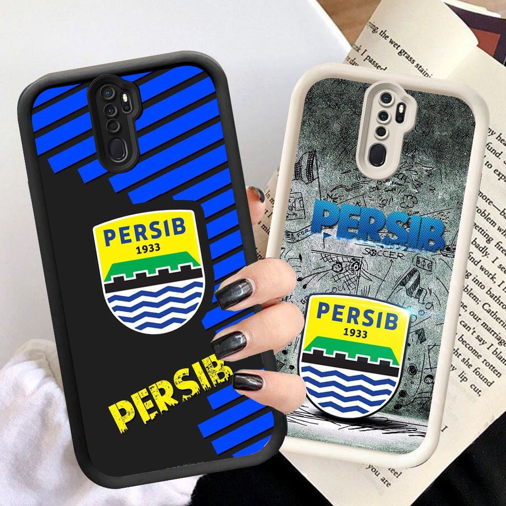 HR-26 Persib Bandung Shockproof Casing untuk OPPO A9 A5 F11 Reno 8T 2Z 2F Pro