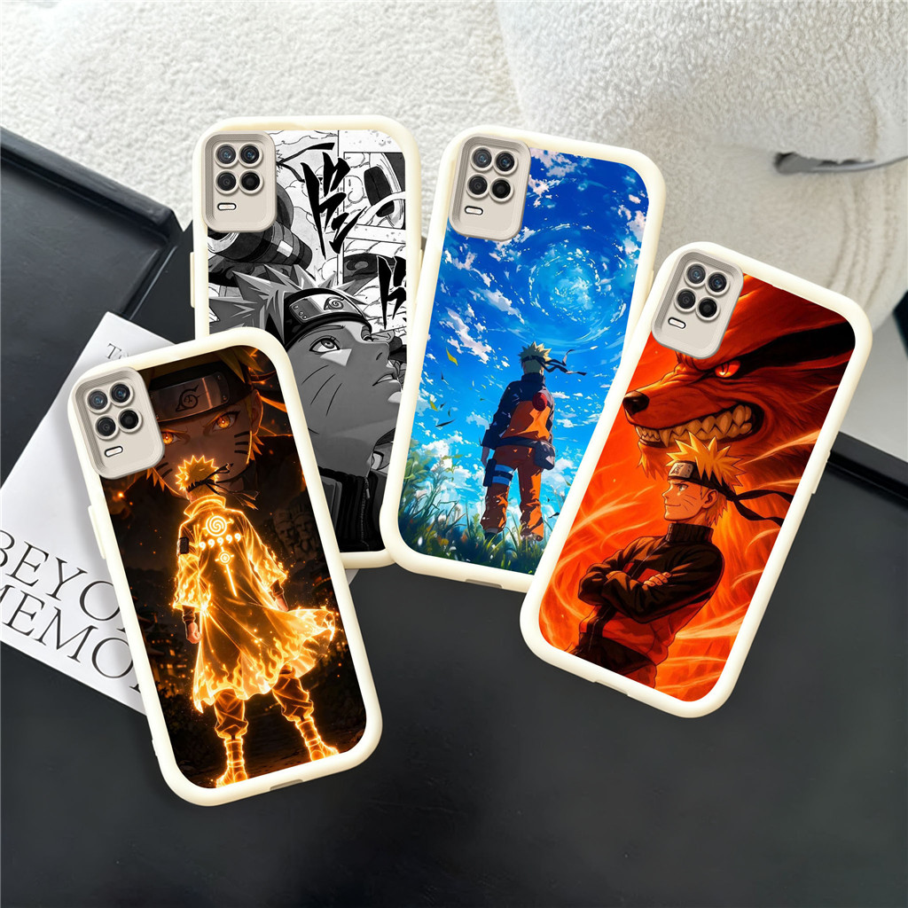XC6 Anime Naruto Hp Plating Casing untuk OPPO A35 A3S A38 A54 A53S A53 A52 A36 A5 2020 2018 2021 kas