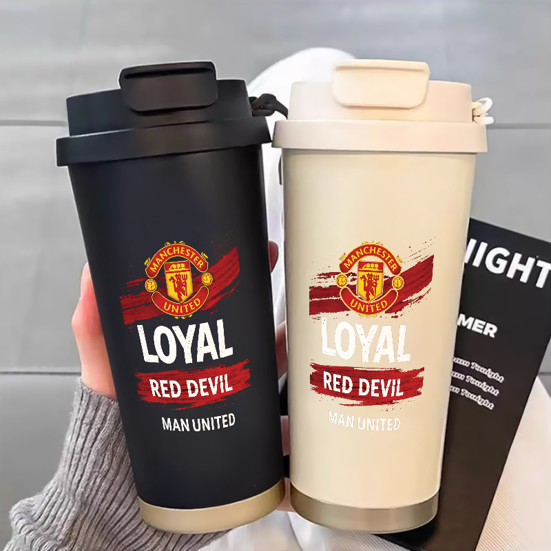 Man Utd Red Devil Loyalty 500ml Termos Stainless Steel 316,Bottle Premium Termos air panas Stainless