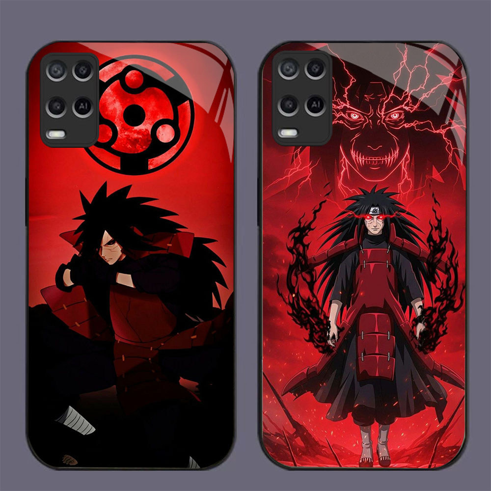 SK-74 Madara Uchiha in Naruto KACA Bertepi Lembut Casing untuk for OPPO Reno 7 A55 A54 F27 13F A3X A