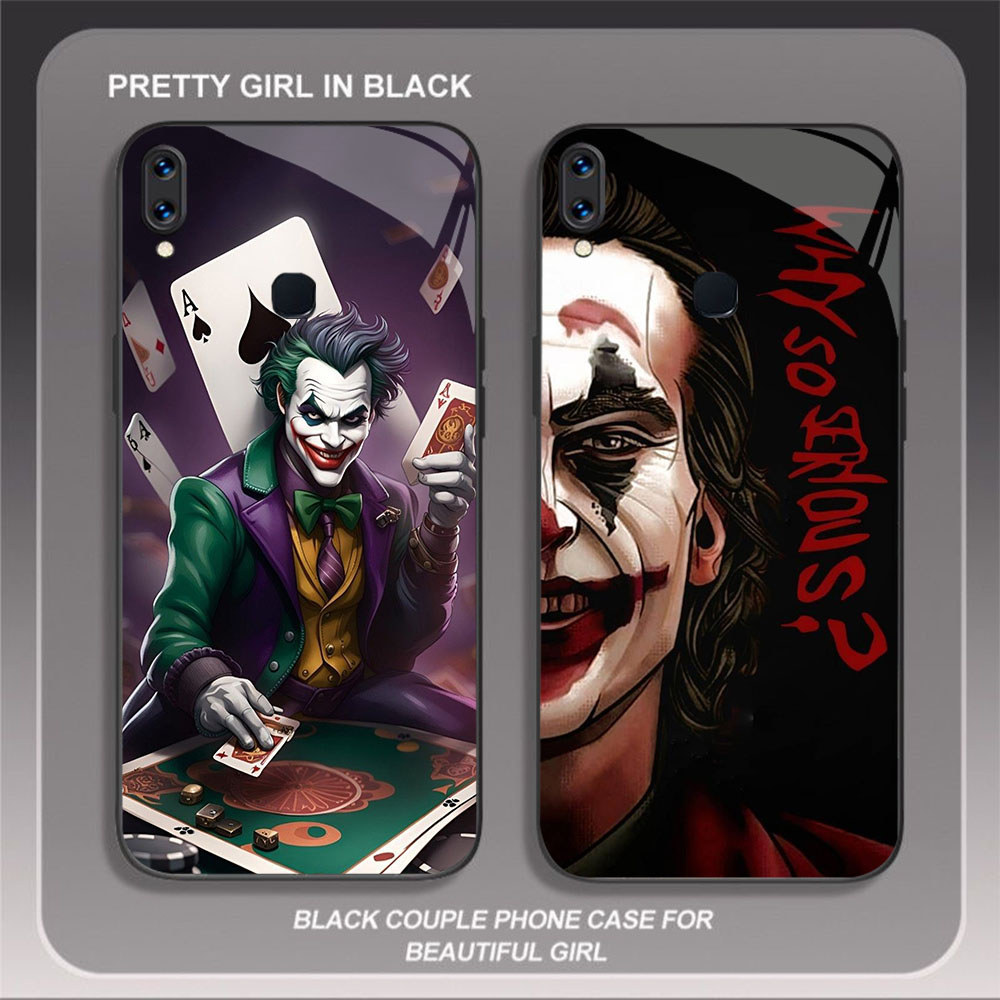 JP-49 JOKER Case KACA Soft Edge Untuk Samsung A40S A31 M30S A11 A10S A20 A20S M10S A21S M21 M01S M30