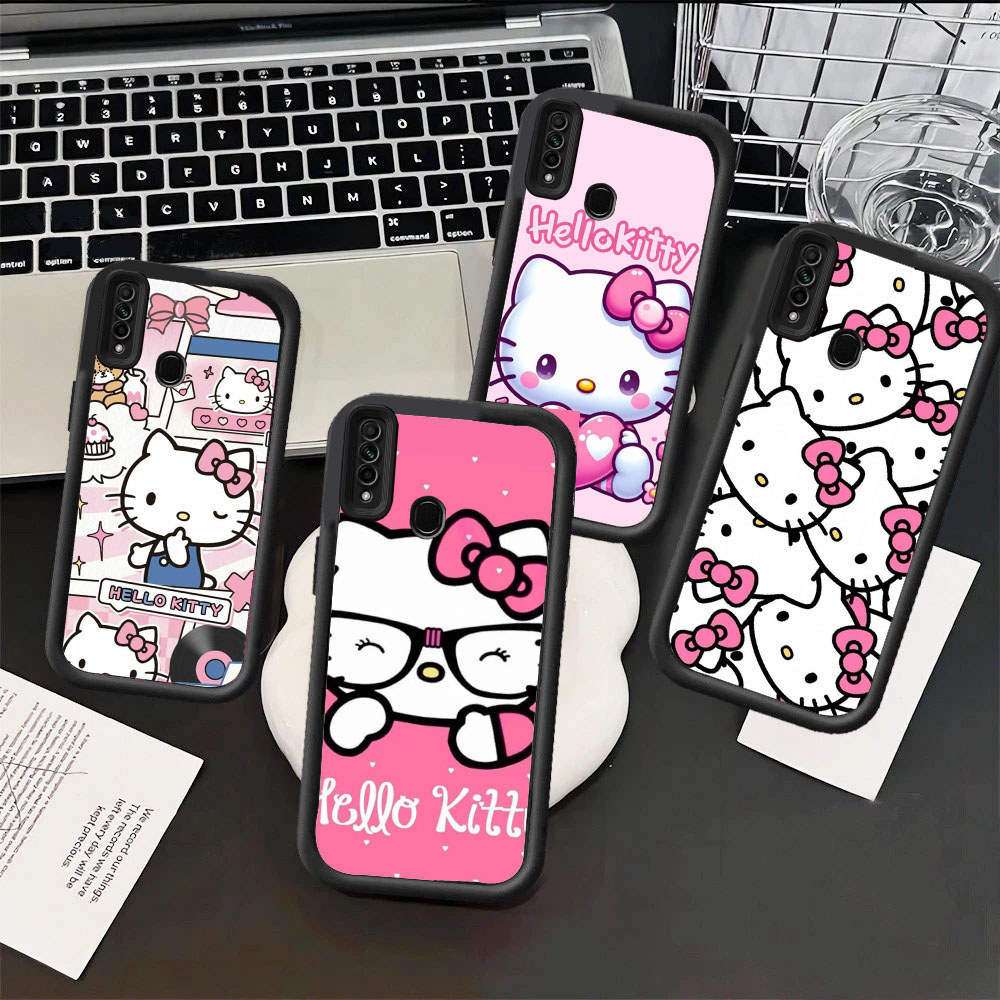 XC42 hello kitty Hp Plating Casing untuk Realme C2 C2s C3I 5 5s C12 C3 12 5i C11 C15 2021 Lite 5G ka