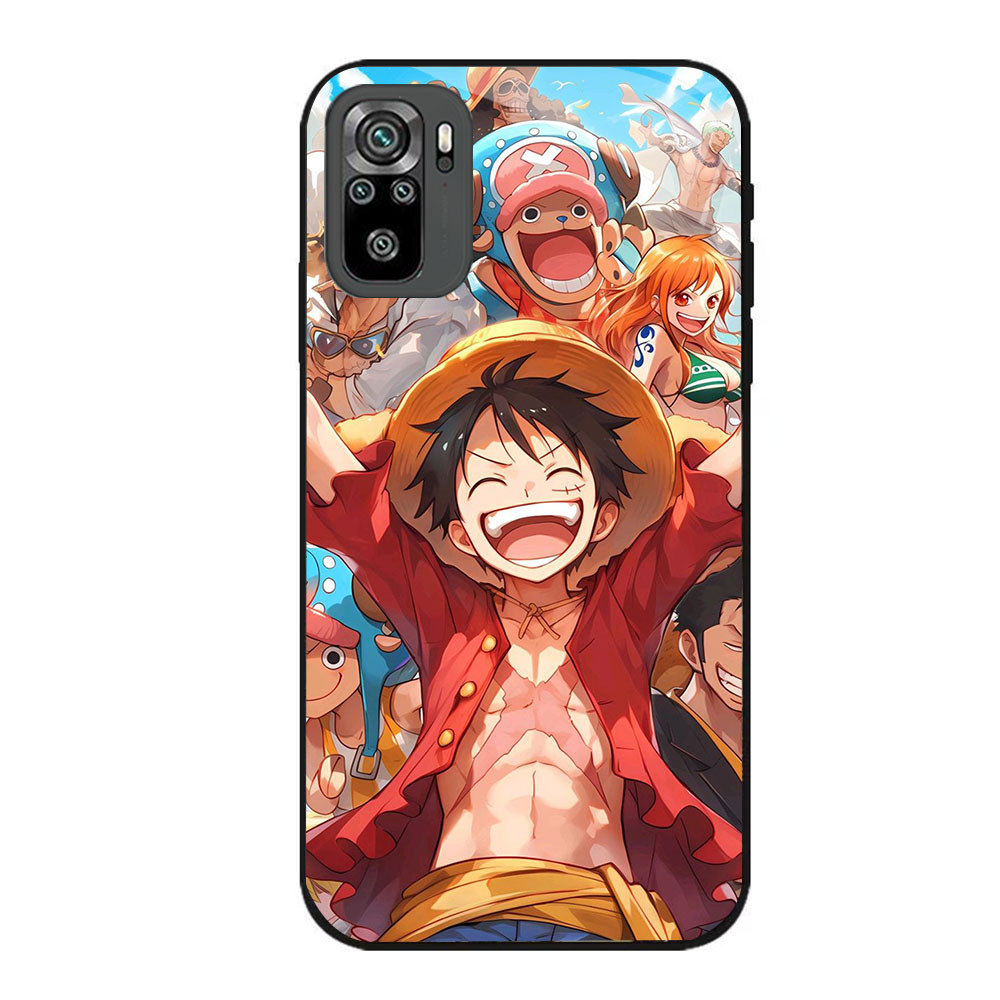 JP-67 One Piece Case KACA Soft Edge Untuk Xiaomi Redmi Note Poco SE M3 11 11S M4 10S 10 10T M5S Pro 