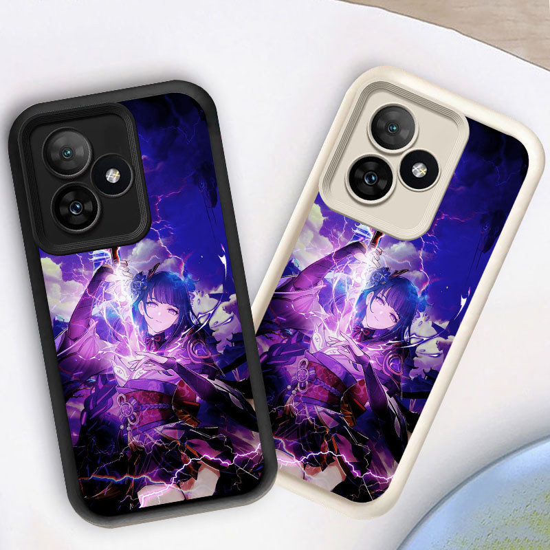 M24 Genshin Impact Hitam Casing untuk Xiaomi Redmi POCO F5 X5 3 13 13X Turbo F6 5G Kasus Putih