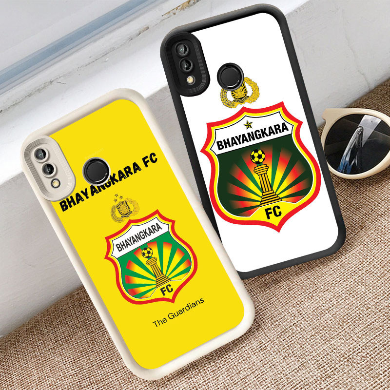 Casing untuk VIVO Y83 Y91i Y91 Y91C Y93 Y95 V15 Kasus Hitam atau Putih P1 Bhayangkara FC
