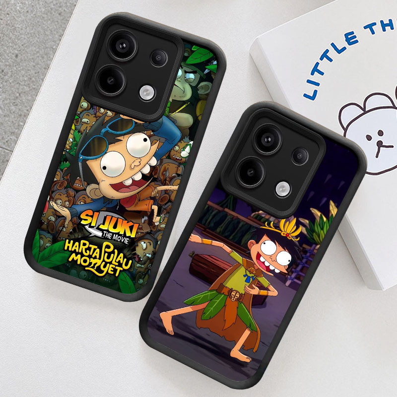 U4 Harta Pulau Monyet Casing untuk Infinix Note Zero 40S 40 30 Pro Plus 5G Kasus(Hitam/Putih) Cover