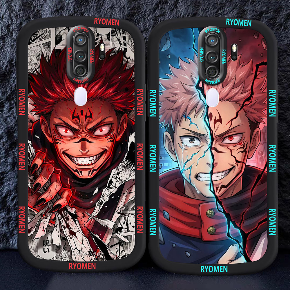 Casing untuk OPPO A5 A9 2020 Hitam dan putih Case M12 Jujutsu Kaisen