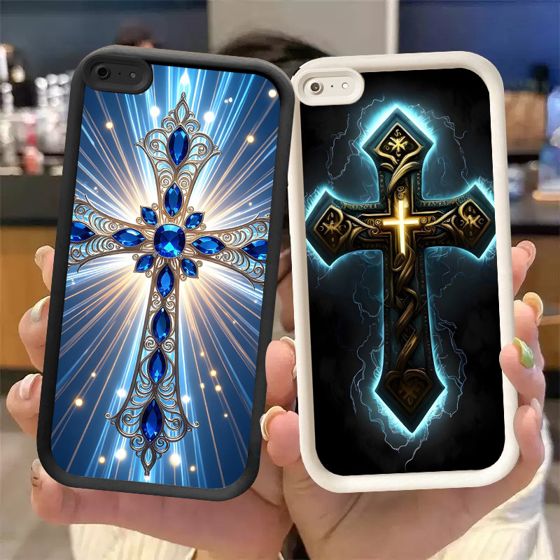 P-32 Jesus Cross Casing hp silikon tipis dan ringan untuk Realme Narzo C30S 14 C30 Narzo50iPrime N65