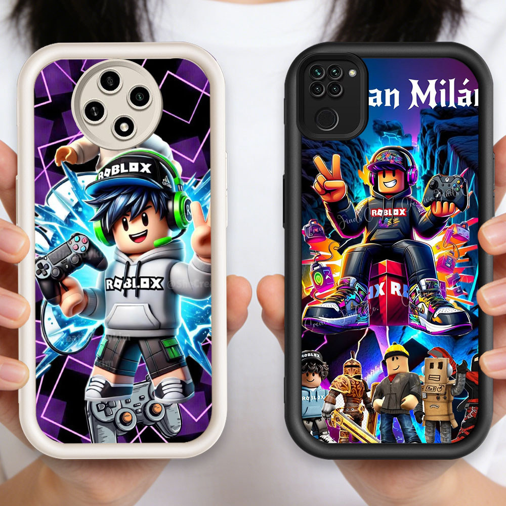 P-40 Roblox Game Casing hp silikon tipis dan ringan untuk Xiaomi Redmi Note 9 9S 8 Pro Max