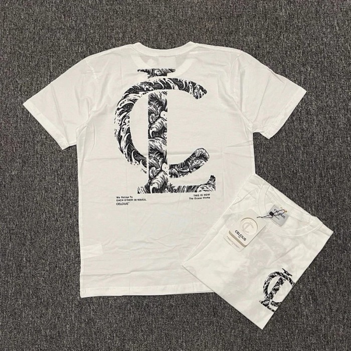 Kaos Celcius Rainart Hitam Unisex Pria Wanita