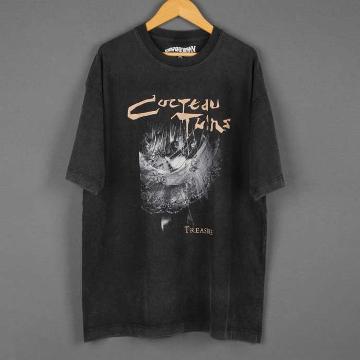 Cocteau Twins T-Shirt Treasure 4AD This Mortal Coil Washed Long Short Sleeves Cotton Men's Tops Gra