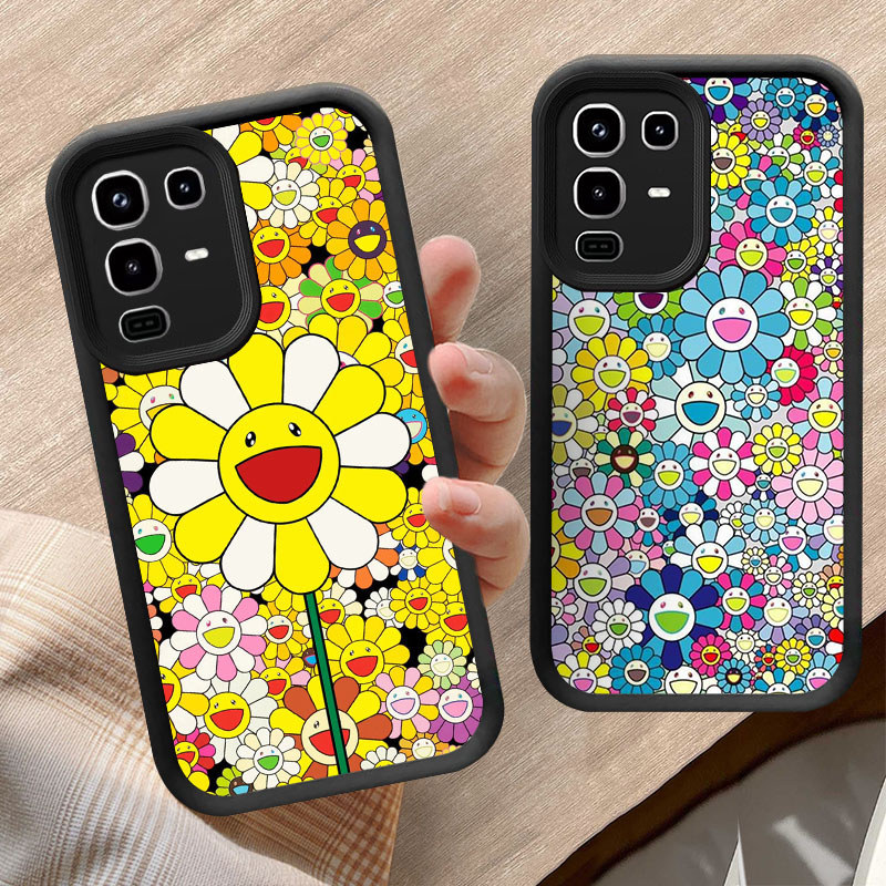 Casing untuk Infinix Note 50 50X 50S Pro 5G Kasus Hitam atau Putih P42 Murakami Takashi