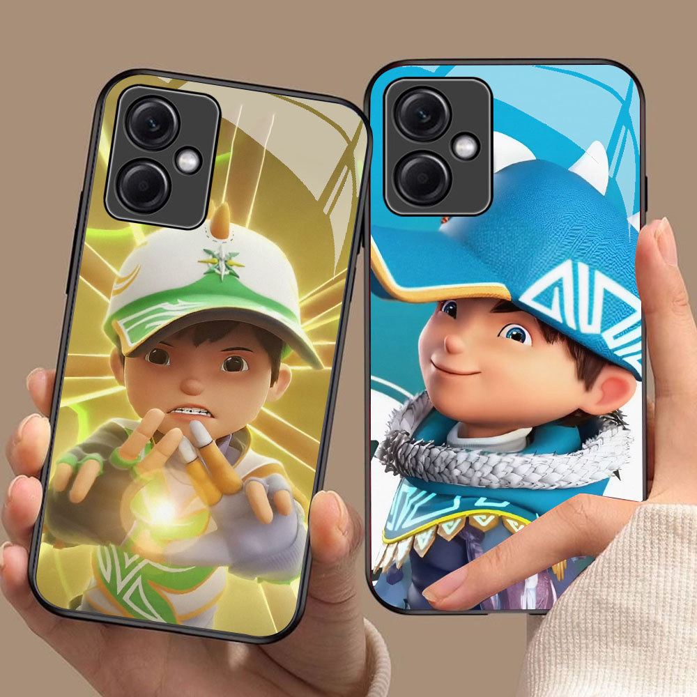 DK-15 Boboiboy Galaxy HD Glass Casing untuk Xiaomi Redmi A5 12 13 Note 12 13 Poco X5 Poco C71 Pro