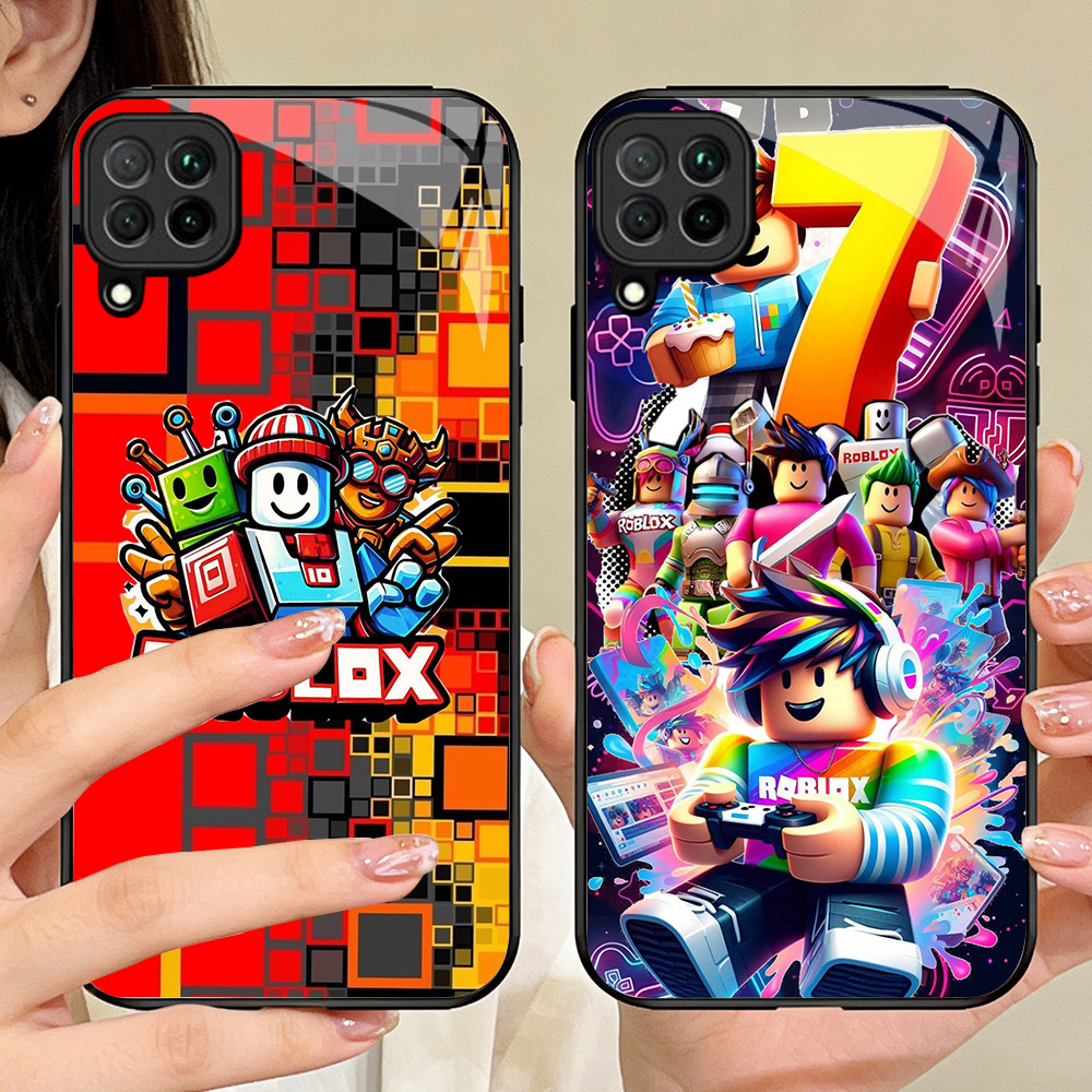 P-93 Roblox Casing ponsel kaca tempered Samsung A12 A22 M12 M32 5G