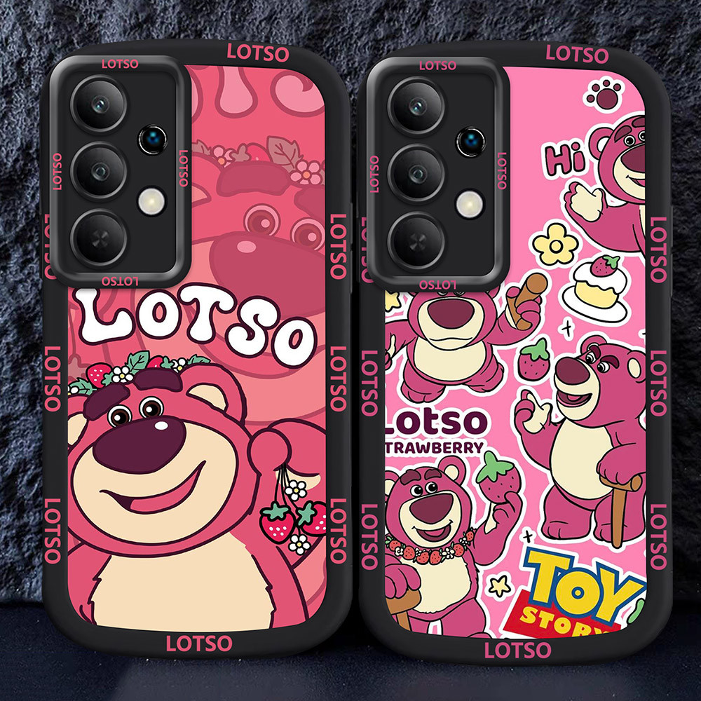 Casing untuk Samsung Galaxy A32 A13 A52 A52S A33 5G Hitam dan putih Case M16 Lotso