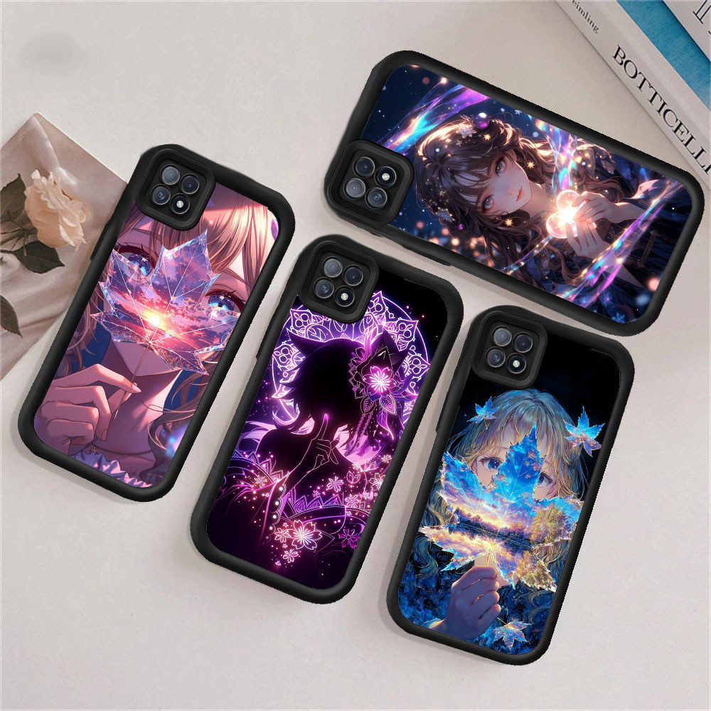MU9 anime girl Casing untuk Hp Plating OPPO Reno Note A3 12 A79 8 C65 C63 6 GT F7 8T 4 7I 60 A3X A60