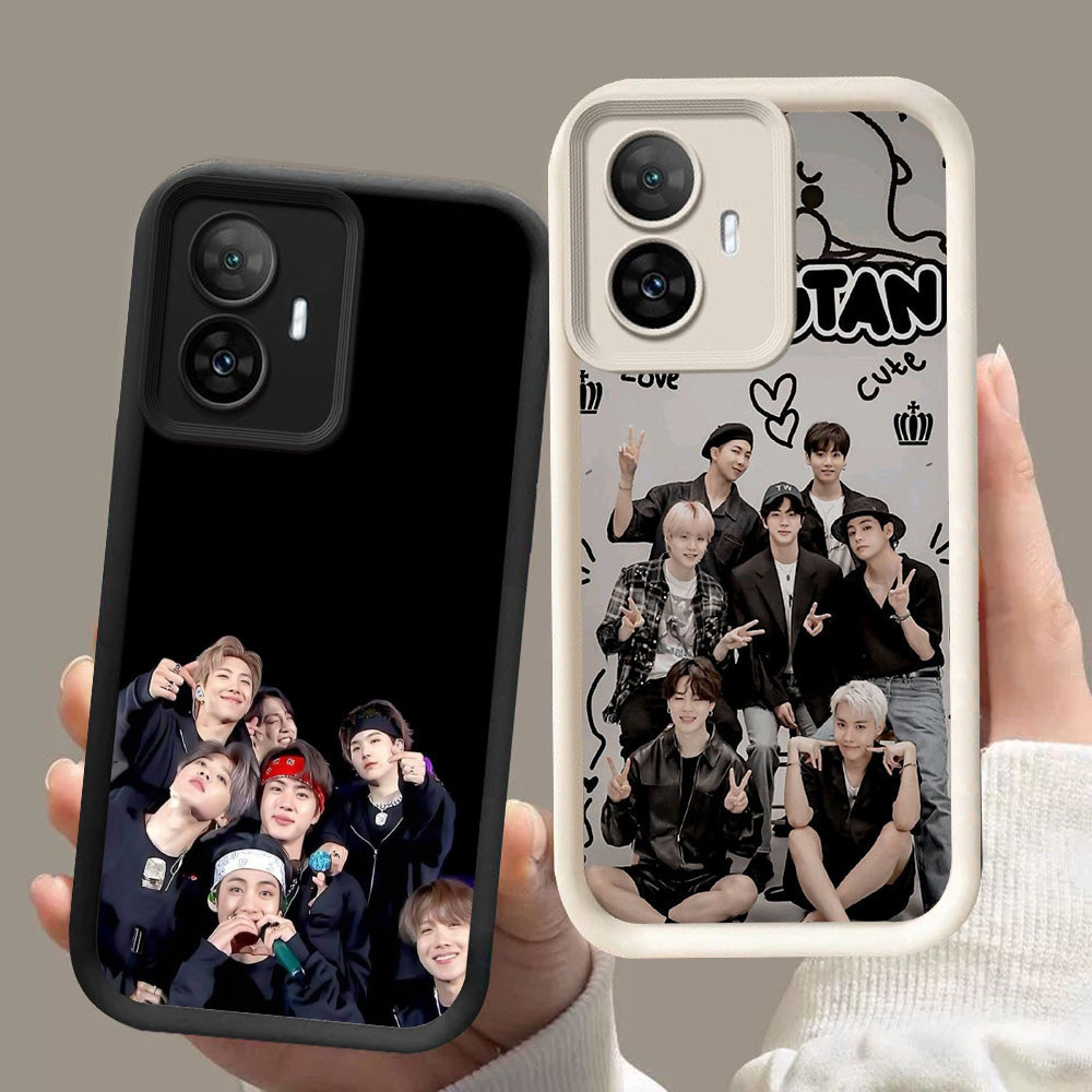ZG-2 ARMY kpop Boys Murah Casing HP TPU Anti Gores Realme 2 7I 14 14T C17 C55 Note 70 70T Narzo N55 