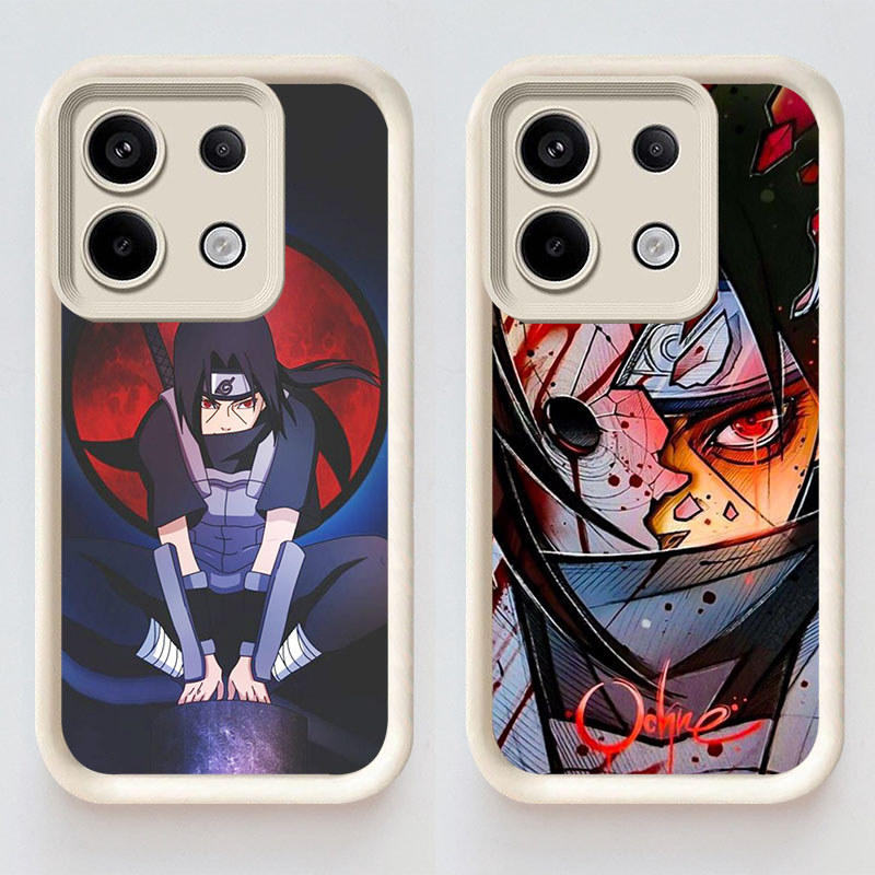 U16 Naruto Itachi Casing untuk Infinix Note Zero 40S 40 30 Pro Plus 5G Kasus(Hitam/Putih) Cover