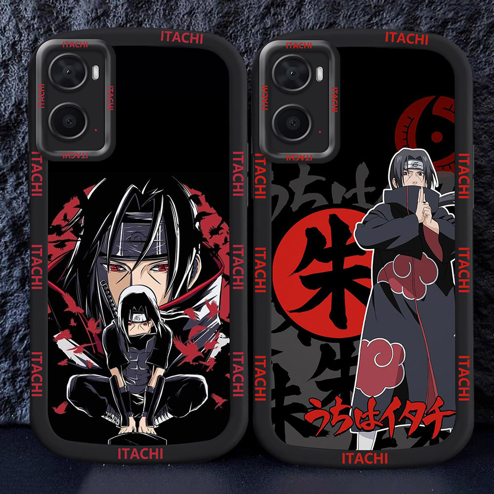 Casing untuk OPPO A76 A36 A96 A55 Hitam dan putih Case M20 Naruto Uchiha Itachi