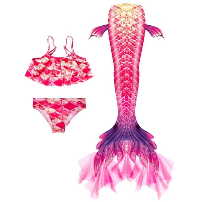 Girls Mermaid Swimsuit Children's Mermaid Tail Mermaid Swimsuit Suit Bikini Suit 2026 New Style