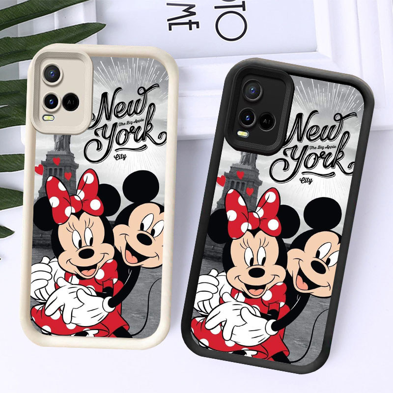 J54 Mickey Mouse Casing untuk VIVO Y21e Y33s Y21t Y21 Y21s V20 Pro