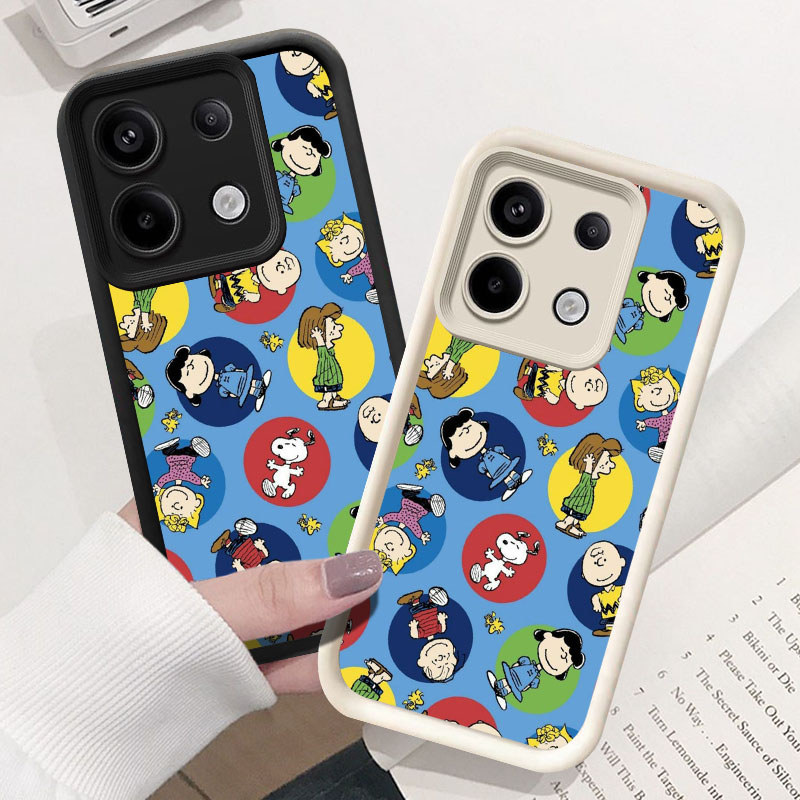 U34 Snoopy Casing untuk Infinix Note Zero 40S 40 30 Pro Plus 5G Kasus(Hitam/Putih) Cover